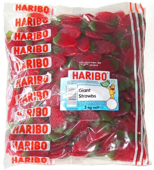 Haribo Giant strawbs 3kg