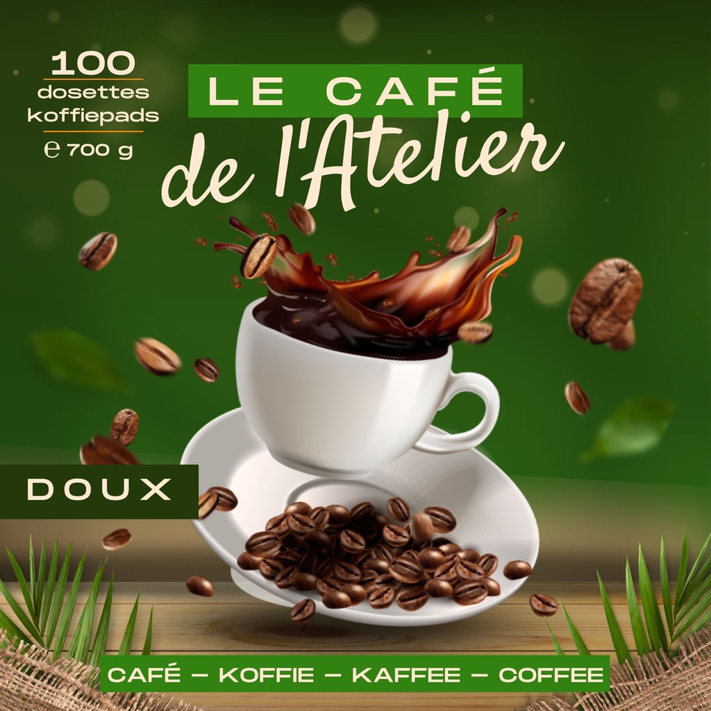 café doux 100 dosettes