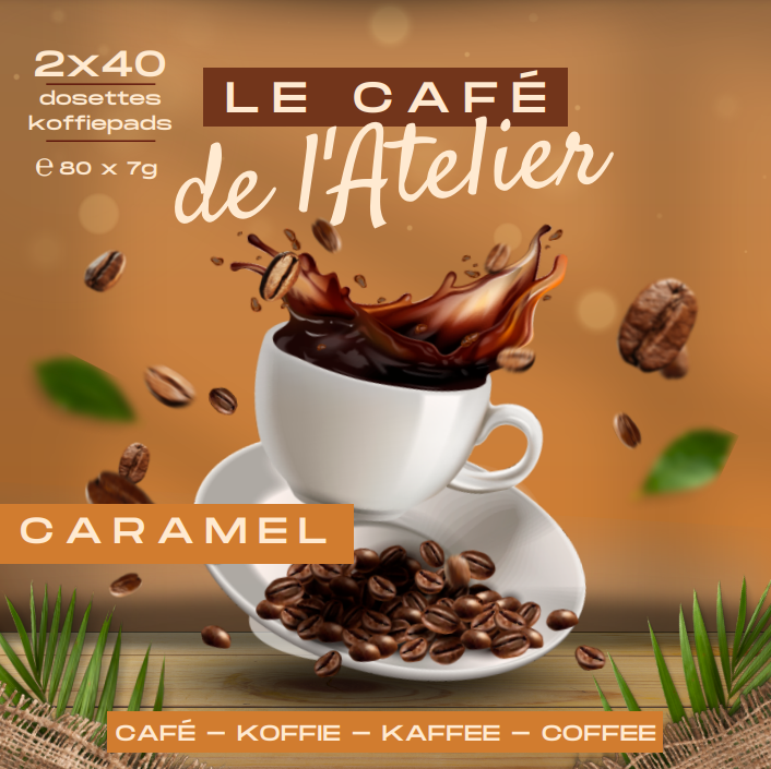 café caramel 80 dosettes