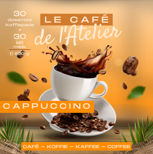 café cappuccino 30+30dosettes 630gr