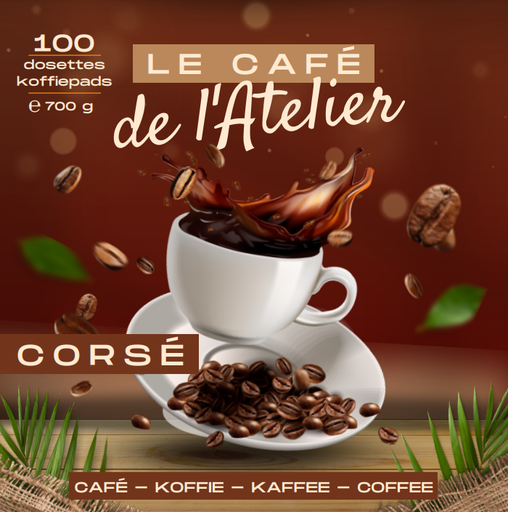 café corsé 100 dosettes