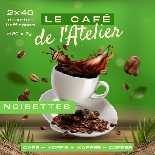 café noisettes 2x40dosettes 80x7gr