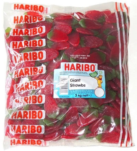 Haribo Giant strawbs 3kg