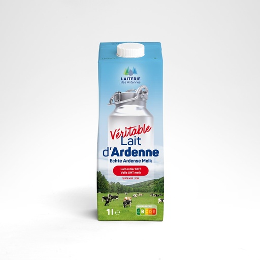 Lait d'ardenne entier 1Lx6