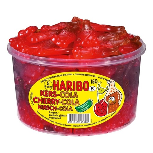 Haribo tubo cherry cola 150p