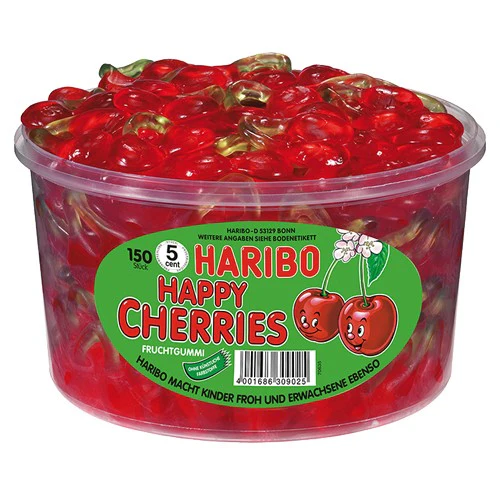 Haribo tubo happy cherries 150p 