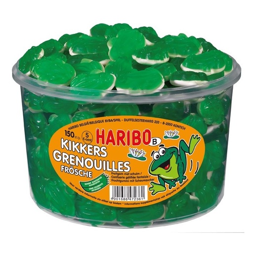 Haribo grenouilles tubo 150p 
